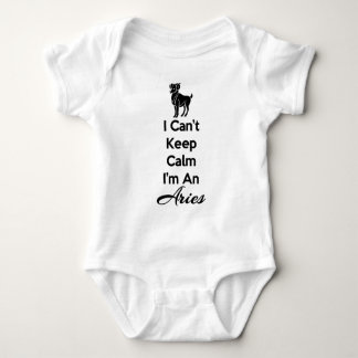 Can't Calm Aries Baby Bodysuit