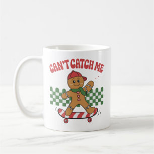 Can't Catch Me Christmas Gingerbread Xmas Coffee Mug