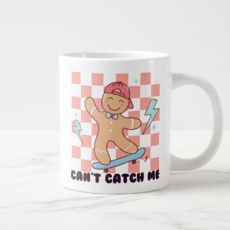 Can't Catch Me Christmas Sublimation Large Coffee Mug