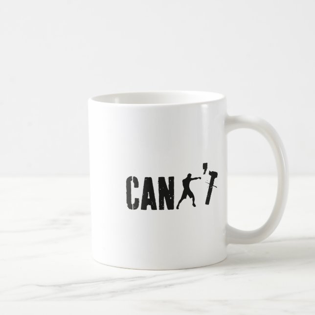 Can't Funny Boxing Coach Boxing Trainer Boxer Play Coffee Mug (Right)