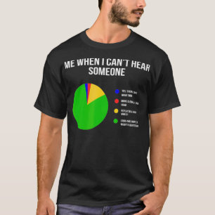 Can't Hear Deaf and Funny Person  T-Shirt