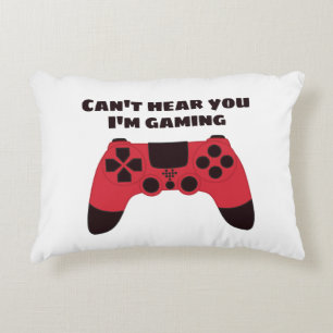 Cant hear you Im gaming funny gamer Decorative Cushion