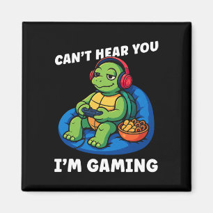 Can't Hear You I'm Gaming Shirt For Boys Men Gamer Magnet