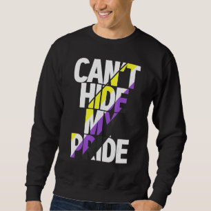 Can't Hide My Pride Asexual Flag Ace Lgbtq Asexual Sweatshirt
