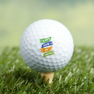 Can't Hide My Pride LGBTQ Gay Pride Golf Balls