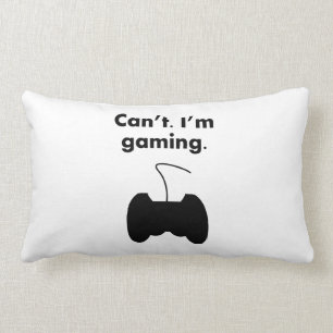 Can't I'm Gaming Lumbar Cushion