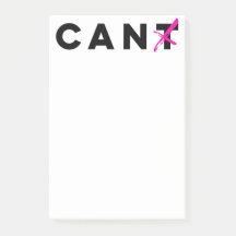 Can't into Can Sticky Notes
