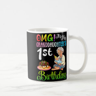 Cant keep calm granddaughters 1st birthday grandma coffee mug
