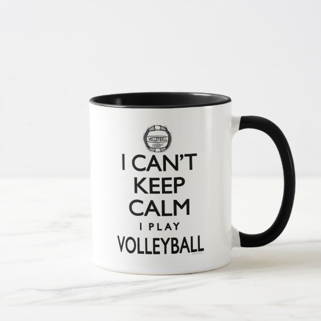 Can't Keep Calm Volleyball Mug (Right)