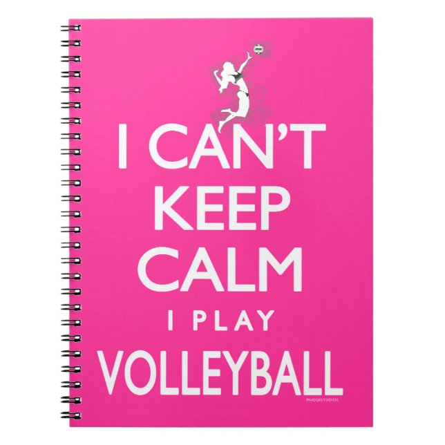 Can't Keep Calm Volleyball Notebook (Front)
