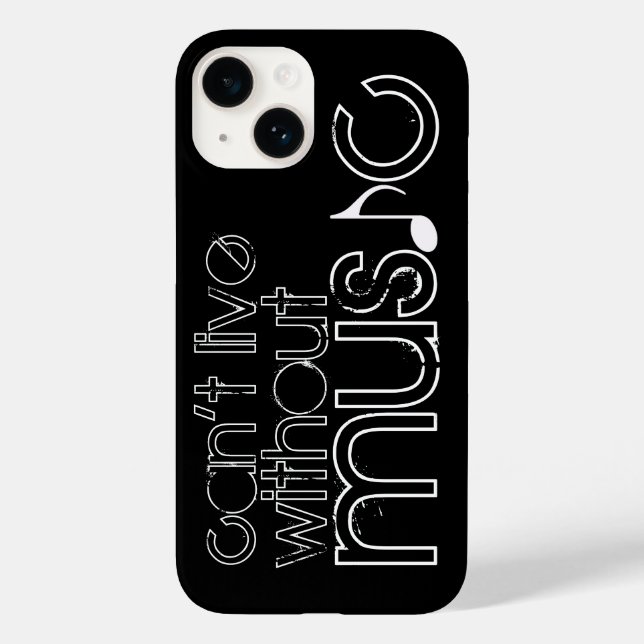 can't live without music Case-Mate iPhone case (Back)