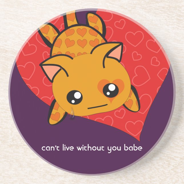 Can't Live Without You Babe Coasters (Front)