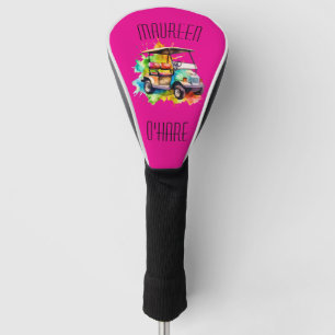 CAN'T MISS THIS HOT PINK PERSONALIZED GOLF HEAD COVER