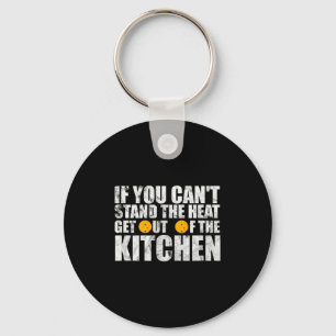 Can't stand heat stay out of kitchen pickleball key ring