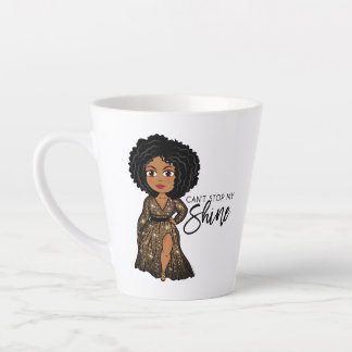 Can't Stop My Shine - Ebony Latte Mug