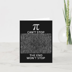 Can't Stop Pi Wont Stop With Vintage Teacher Pi Da Card