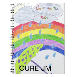 "CANT STOP THE RAIN" art by "Emma" Notebook