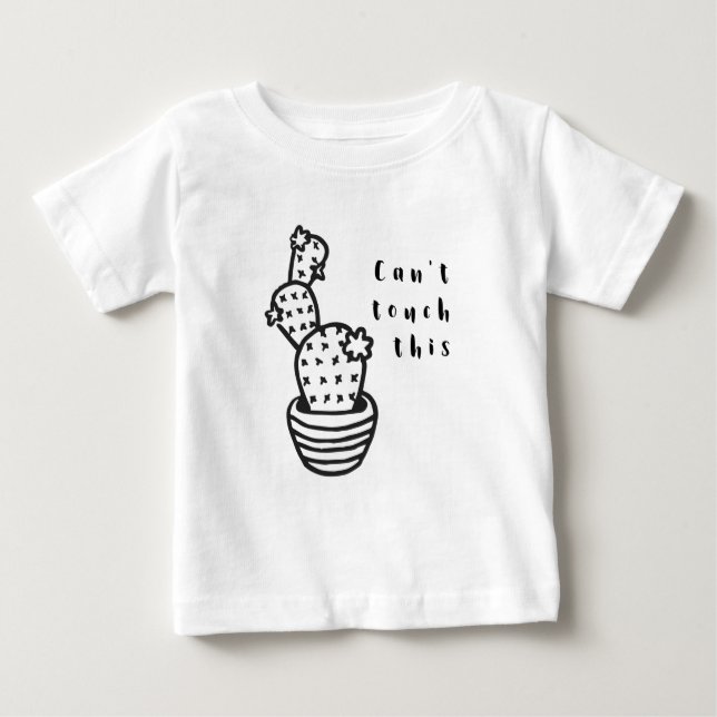 Cant Touch Cactus Baby T-Shirt (Front)