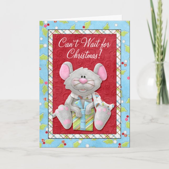Cant Wait for Christmas Holiday Card (Front)