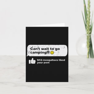 Cant Wait Go Camng Mosquitoes Camper Women Girls K Card