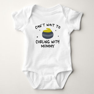 Can't Wait to Curling With Mummy - Curler Baby Bodysuit