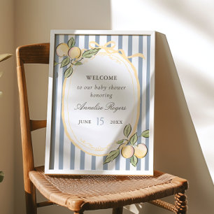 Can't Wait to Squeeze You Citrus Welcome Sign