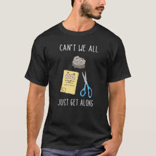 Can't We All Just Get Along Rock Paper Scissors T-Shirt