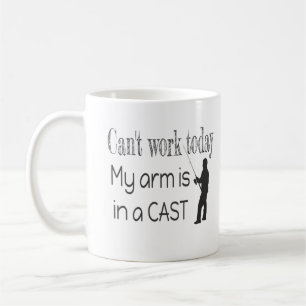 Can't work Fishing Humour Coffee Mug
