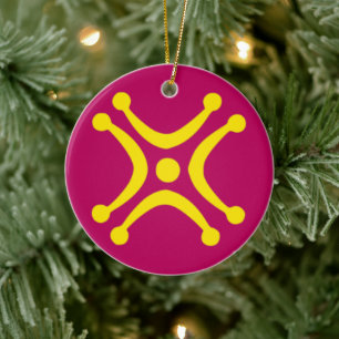 Cantabrian Lábaru Flag Ceramic Ornament