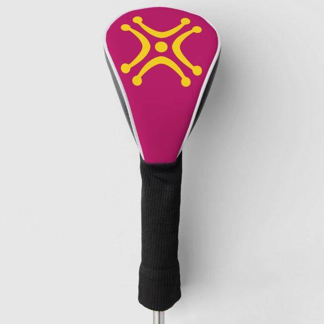 Cantabrian Lábaru Flag Golf Head Cover (Front)
