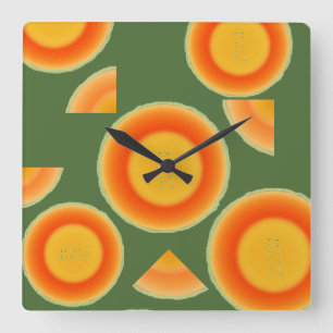 Cantalope Cantaloupe Fruit Wall Clock