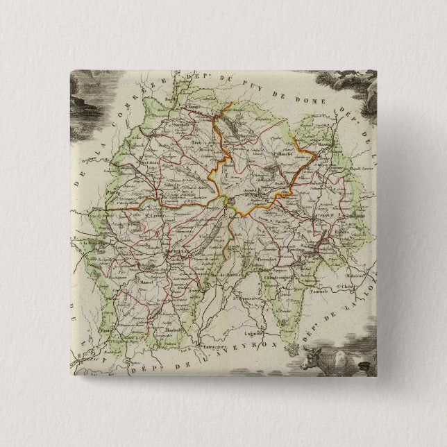 Cantaloupe 15 Cm Square Badge (Front)