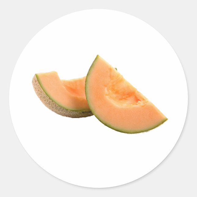 Cantaloupe Classic Round Sticker (Front)
