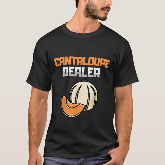 CANTALOUPE DEALER Melon Fruits Melon Lover Hallowe T-Shirt (Front)