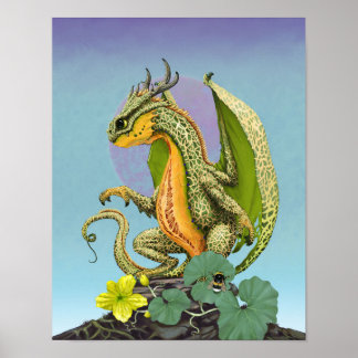 Cantaloupe Dragon 11x14 (4x6 and up) Poster
