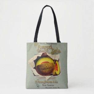 Cantaloupe Seed Advertising Art Antique Tote Bag