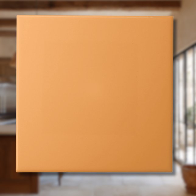 Cantaloupe Solid Colour | Classic | Elegant Ceramic Tile (Creator Uploaded)