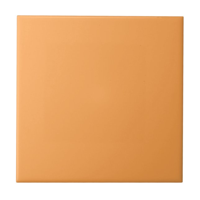 Cantaloupe Solid Colour | Classic | Elegant Ceramic Tile (Front)