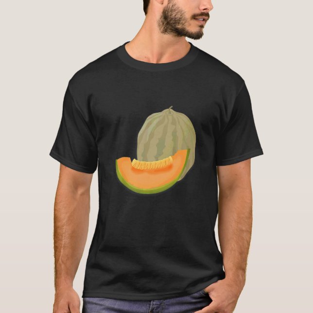 Cantaloupe Summer Melon Fruit Fun  1 T-Shirt (Front)