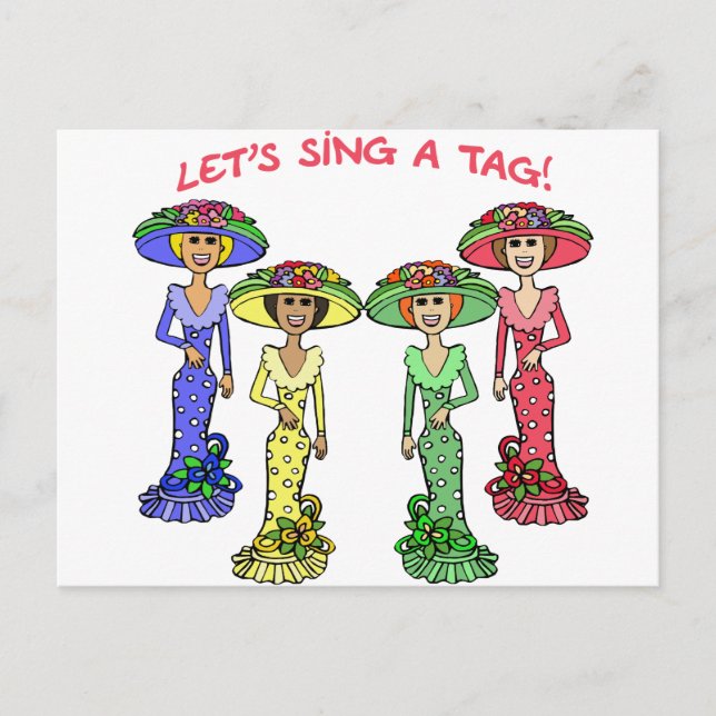 Cantemos una etiqueta 2 postcard (Front)