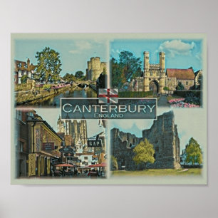 Canterbury - England - Europe - Poster