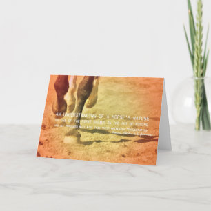 CANTERING ALONG Greeting Card