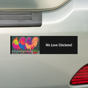 Cantina Roosters Bumper Sticker