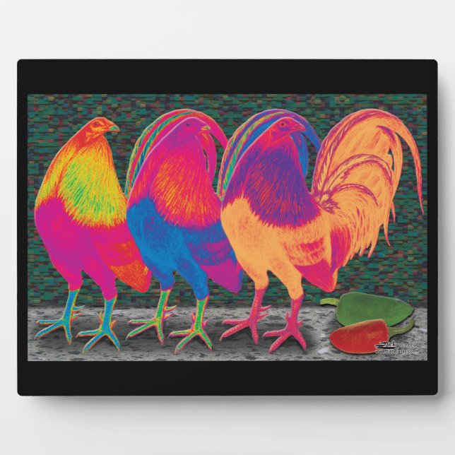 Cantina Roosters Plaque (Front)