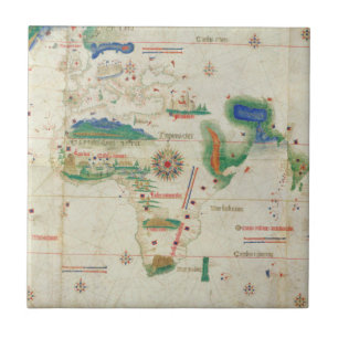 Cantino Planisphere 1502 Ceramic Tile