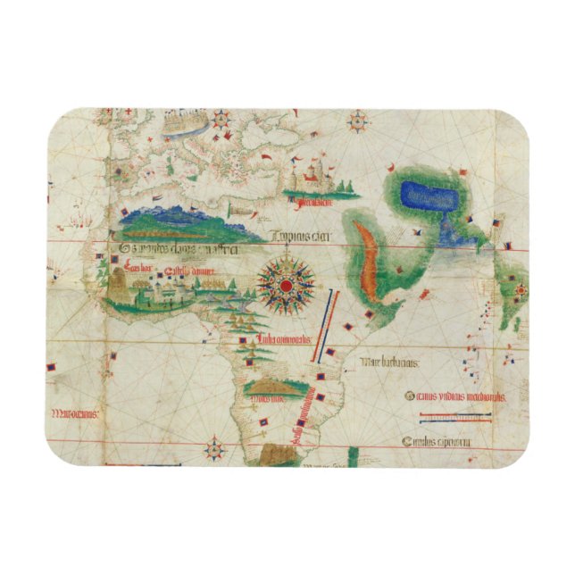 Cantino Planisphere | 1502 Magnet (Horizontal)