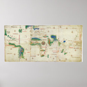 Cantino Planisphere   1502 Poster