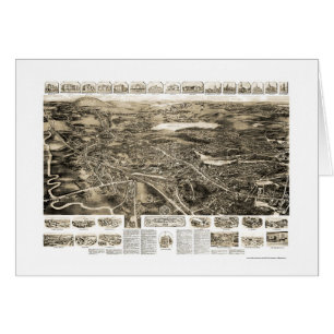 Canton, MA Panoramic Map - 1918