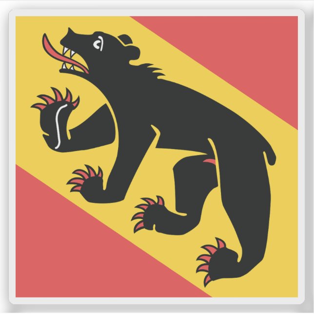 Canton of Bern flag, Switzerland (Front)