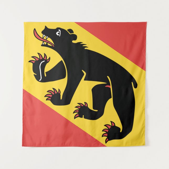 Canton of Bern flag Switzerland symbol Tapestry (Front)